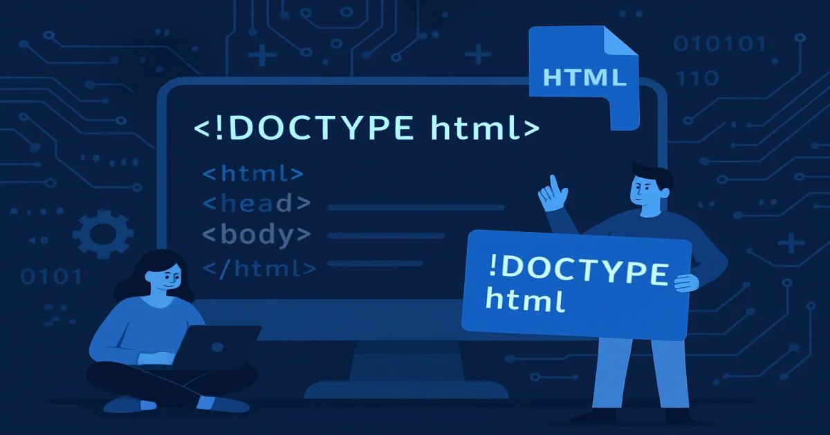 DOCTYPE в HTML: для чого потрібен і як правильно його вказати