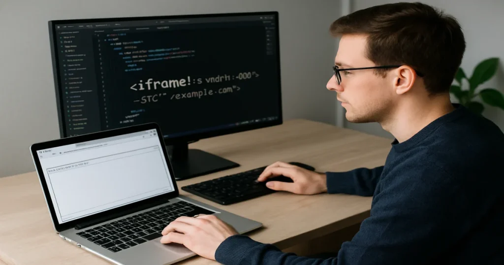 Как вставить iframe на страницу
