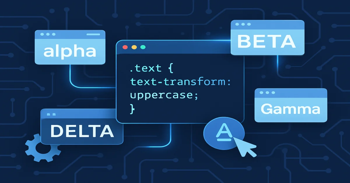 text-transform в CSS: как изменять регистр текста на сайте