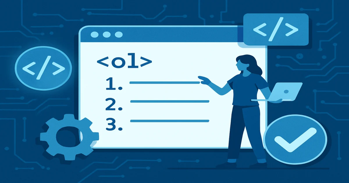 ol в HTML: как создать нумерованный список