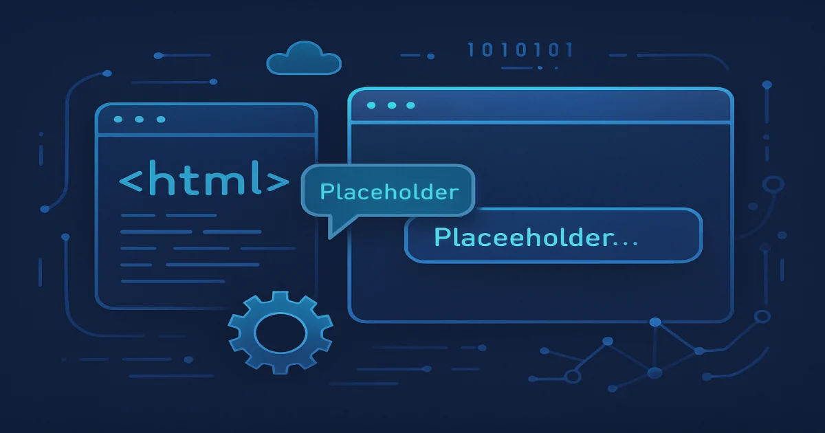 placeholder в HTML: что это такое и как добавить подсказку в поле