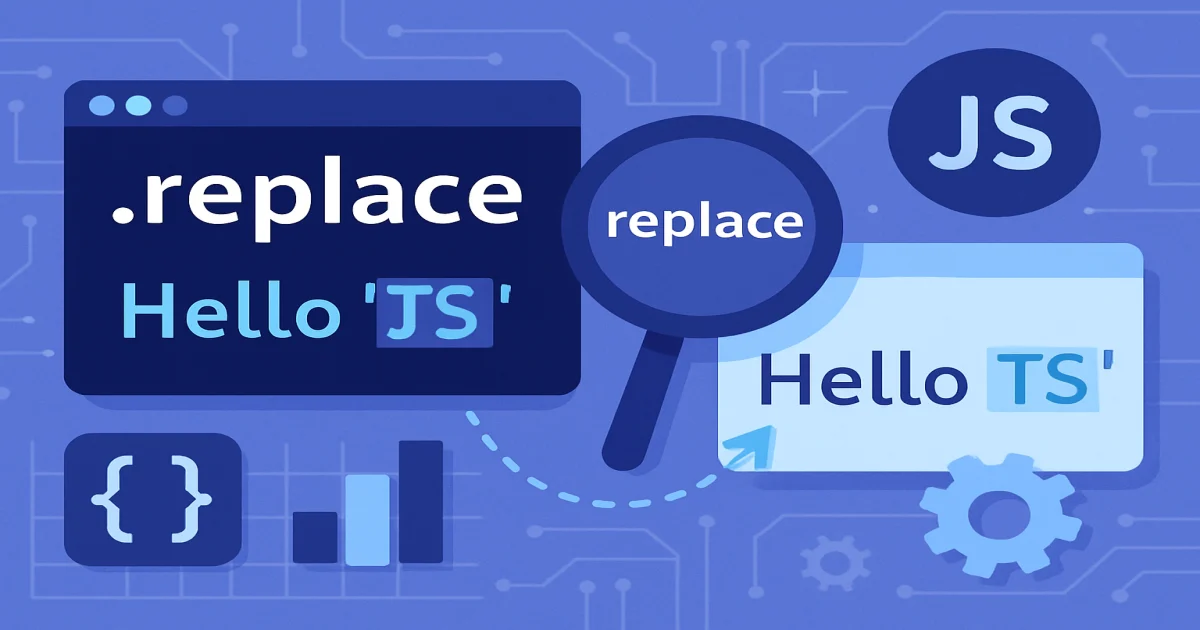 replace JS: як замінювати текст у JavaScript