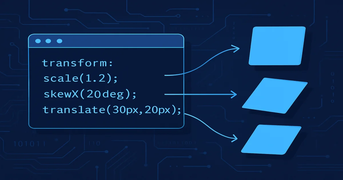 transform CSS: як змінювати розмір, нахил і положення елементів