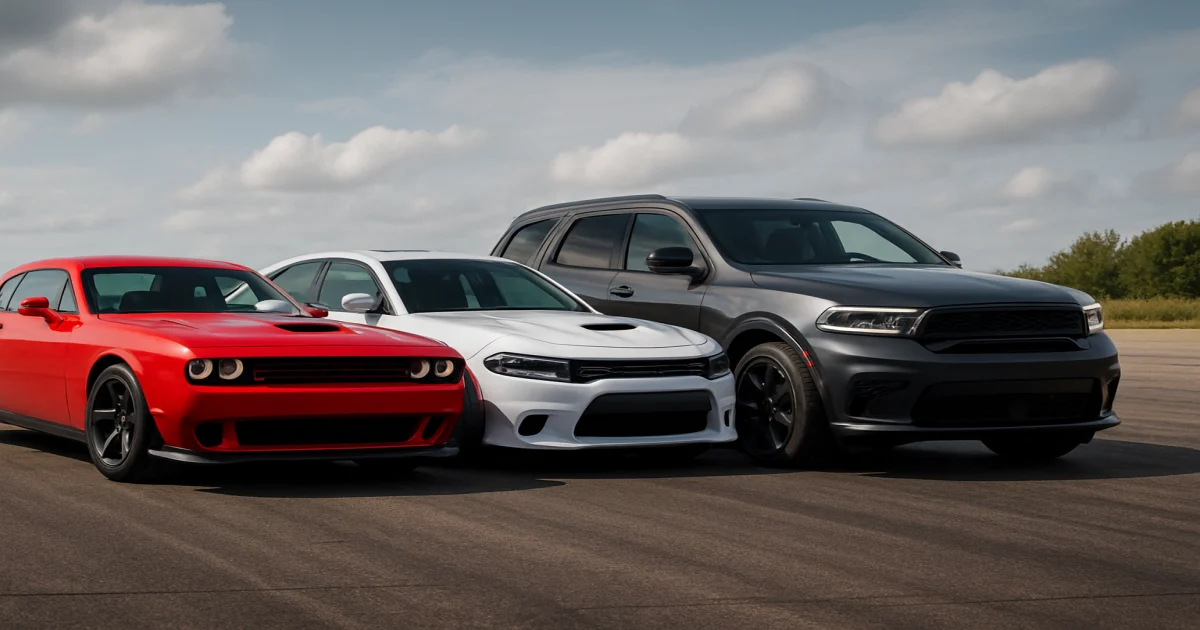 Модельний ряд Dodge – маслкари, кросовери та потужні моделі