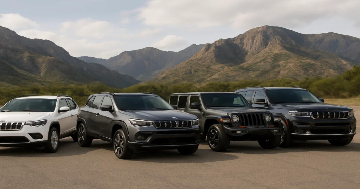 Модельний ряд Jeep – кросовери, позашляховики та характеристики