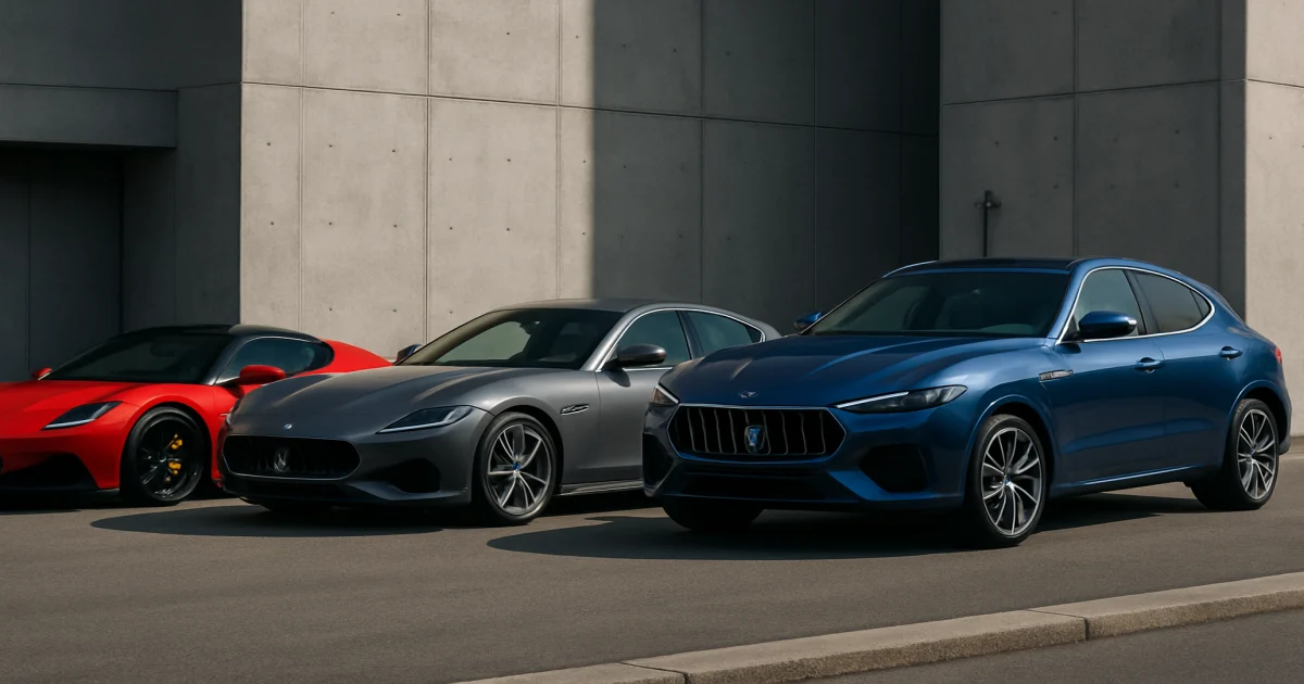 Модельний ряд Maserati – спортивні авто, кросовери та характеристики