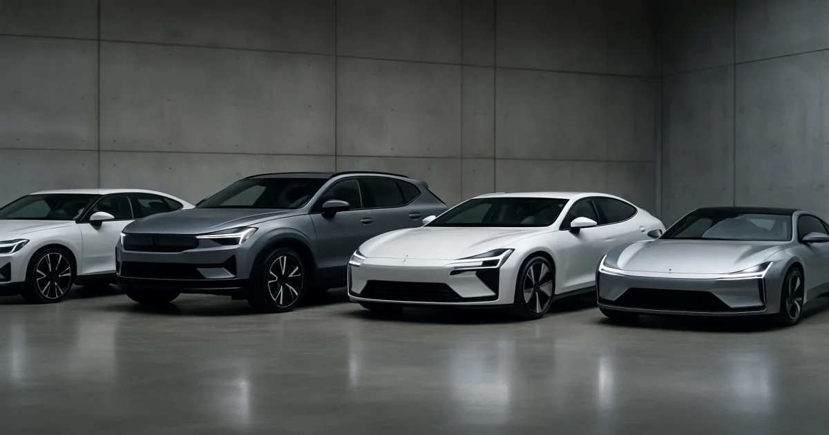Модельний ряд Polestar – електромобілі, запас ходу та характеристики