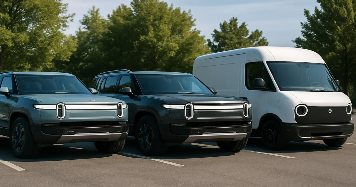 Модельний ряд Rivian – електричні пікапи, позашляховики та фургони