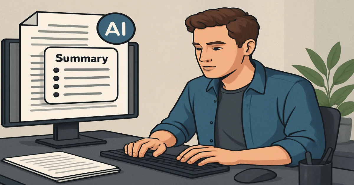 Як за допомогою AI зробити короткий зміст документа
